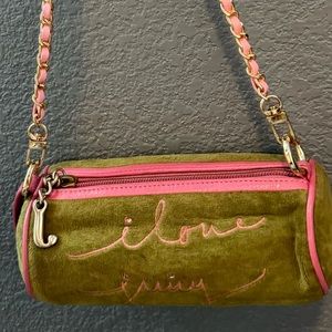 💗💚pink and green vintage Y2K juicy couture mini barrel bag💚💗